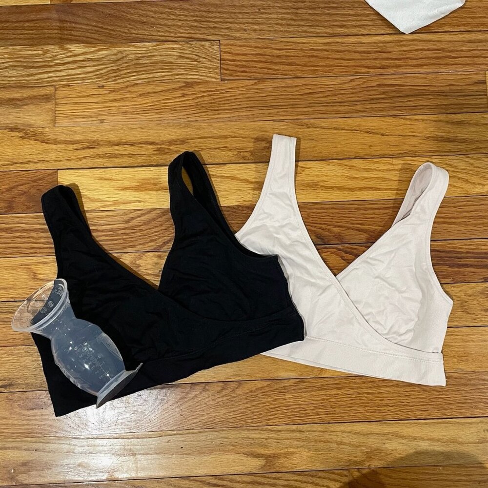 Nursing Bras and Haakaa 3 Piece Lot